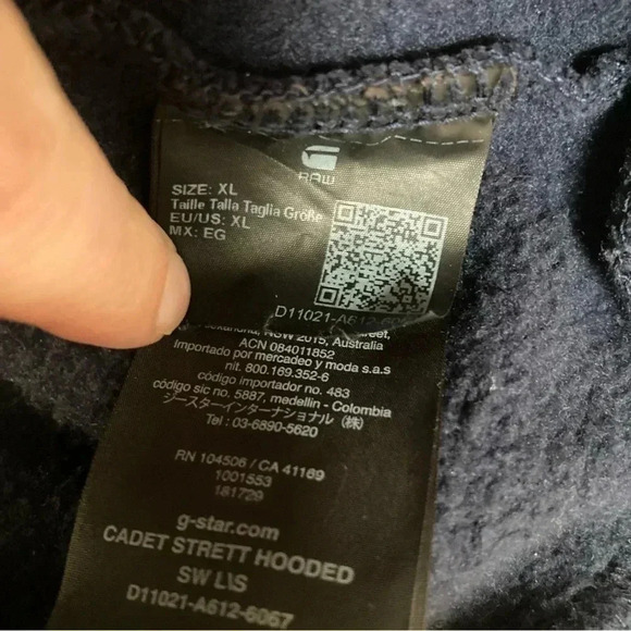 G-Star Raw navy  hoodie - Picture 5 of 9